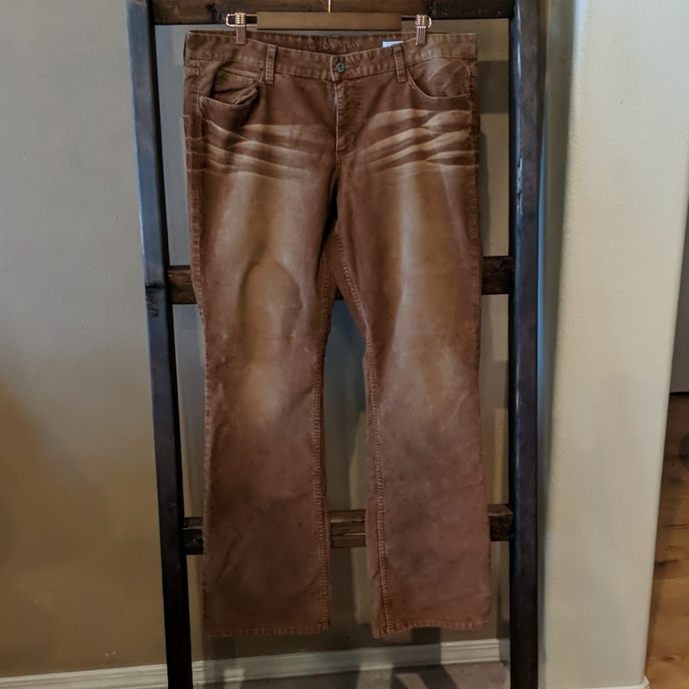 Brown Corduroy Bootcut Arizona Jean Co Pants